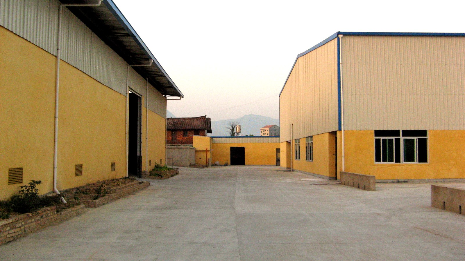 Qixiang Foods factory roadway and plant area