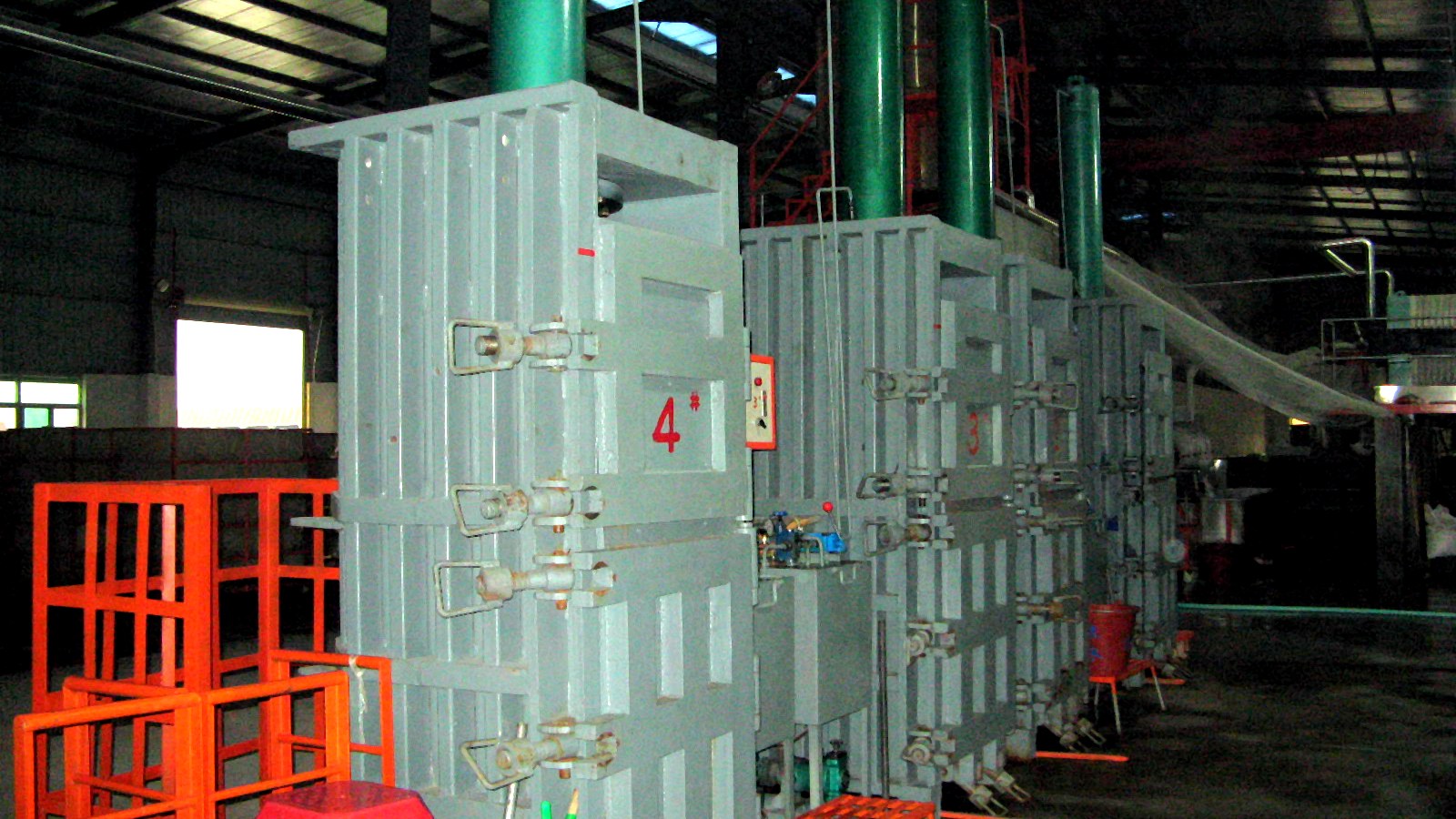 Agar production equipment detail