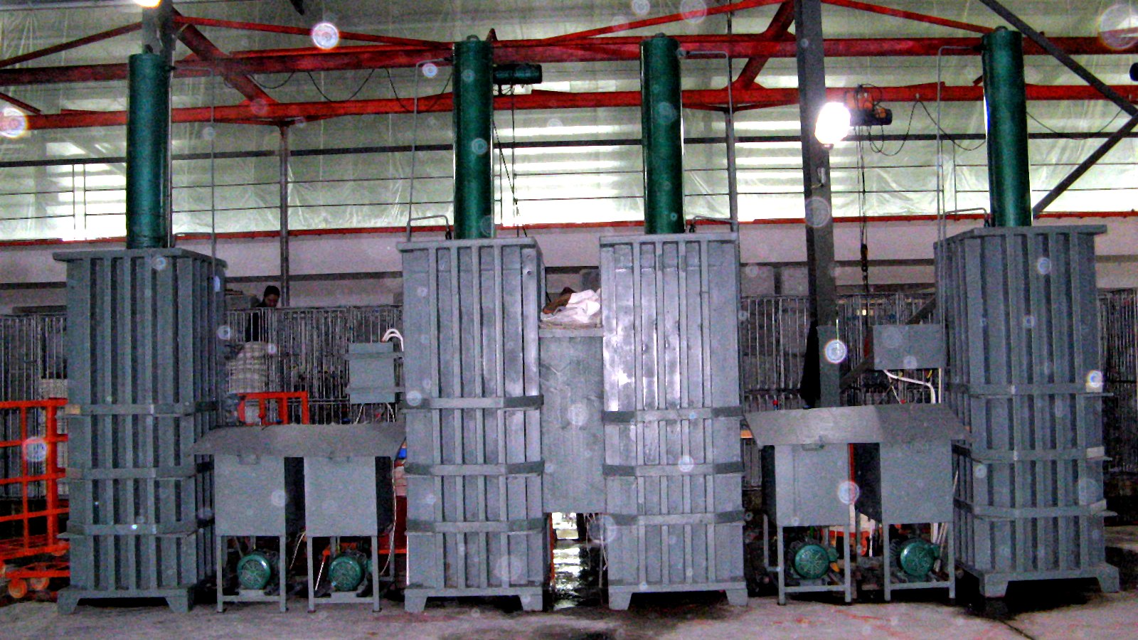 Agar production equipment array